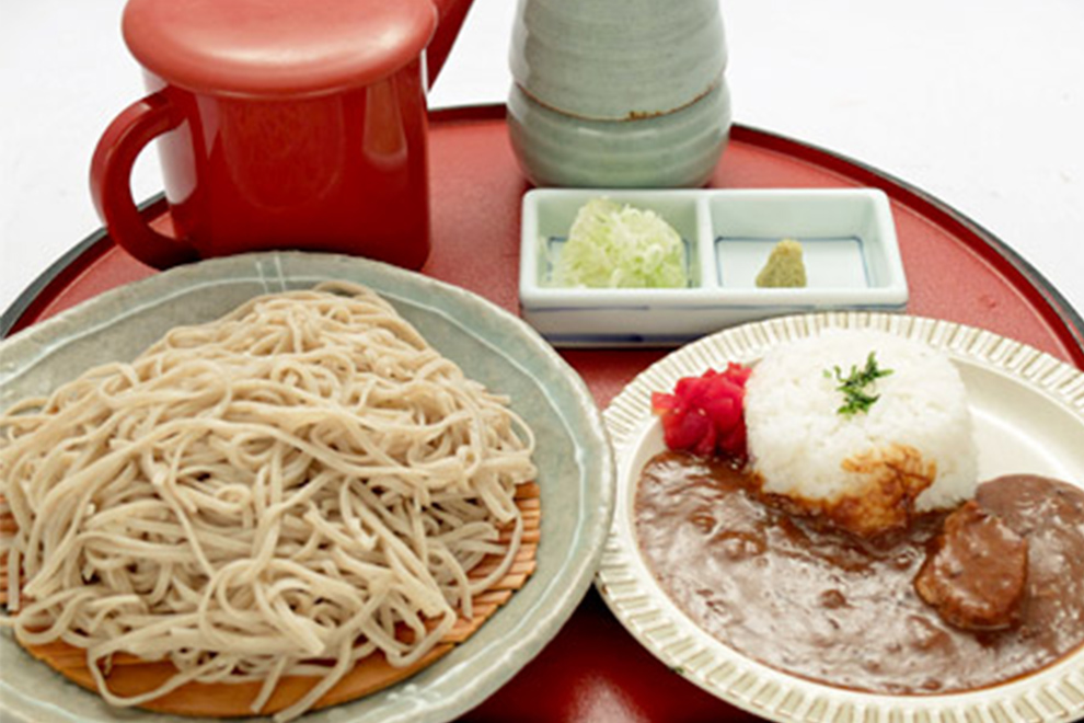 ざる蕎麦と選べるミニ丼セット